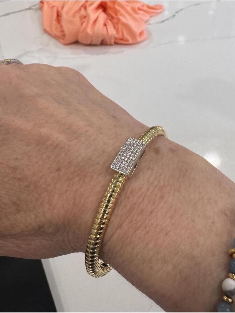 Frieda Rothman Vault Hinge Bangle